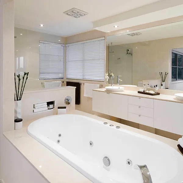 Bathroom with a spa bath